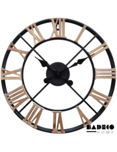 Reloj Metal Números Romanos de Madera 40 cm cod 217610