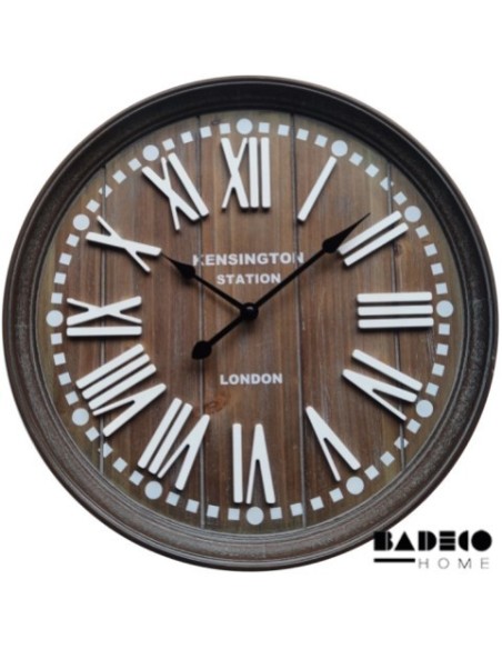 Reloj Madera Números romanos corpóreos 40 cm cod 217620