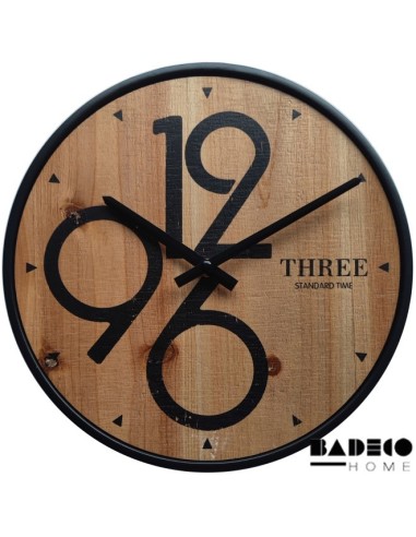 Reloj Madera Metal 30 cm cod 215380