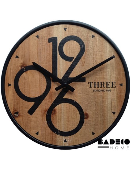 Reloj Madera Metal 30 cm cod 215380