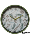 Reloj de pared de 40 cm con diseño de hojas cod 204140