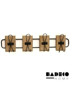 Perchero Metal y Madera 4 Perchas cod 702811