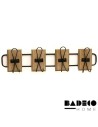 Perchero Metal y Madera 4 Perchas cod 702811