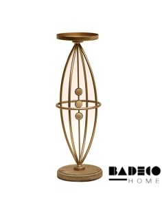 Porta Vela Metalico Base y Centro en Madera cod 721211