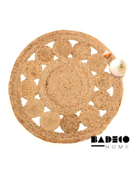 Alfombra de Yute Natural Calada 90 cm cod 81090
