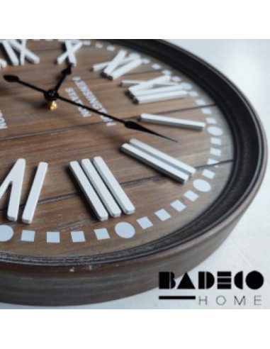 Reloj Madera Números romanos corpóreos 40 cm cod 217620