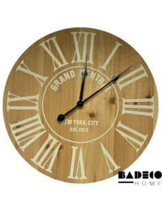 Reloj Madera Numeros romanos 40 cm cod 151126