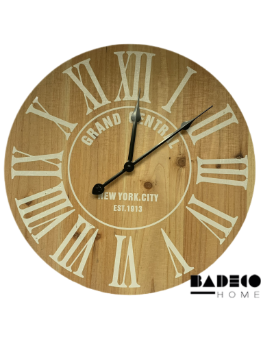 Reloj Madera Numeros romanos 40 cm cod 151126