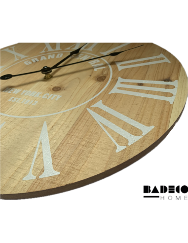 Reloj Madera Numeros romanos 40 cm cod 151126