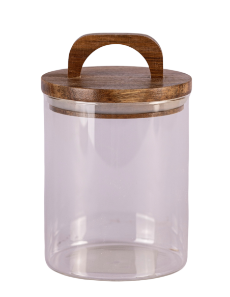 Frasco de Vidrio con Mango de Madera - 770cc cod B033553