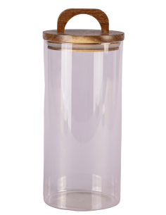 Frasco de Vidrio con Mango de Madera - 1370cc cod B033648