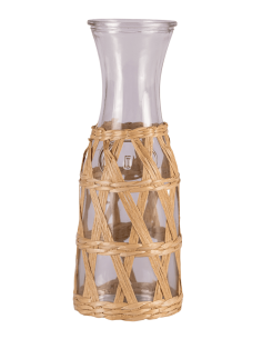 Botella de Vidrio con Fibra Natural 1000cc cod B016017