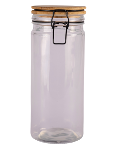 Frasco de Vidrio con Tapa de Acacia - 1500cc cod B024633