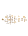 Cuadro Metalico con Exagonos de Espejos y Chapa  cod 505065