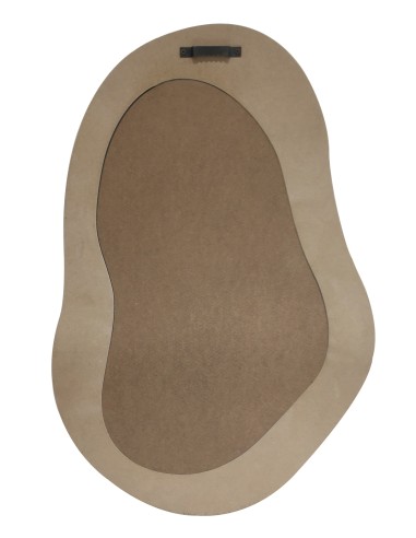 Espejo Forma Organica Madera Laqueada 60 x 40 cm cod 224190