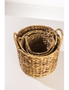 Canasto de Fibra Natural Set x3 cod. 723160 2