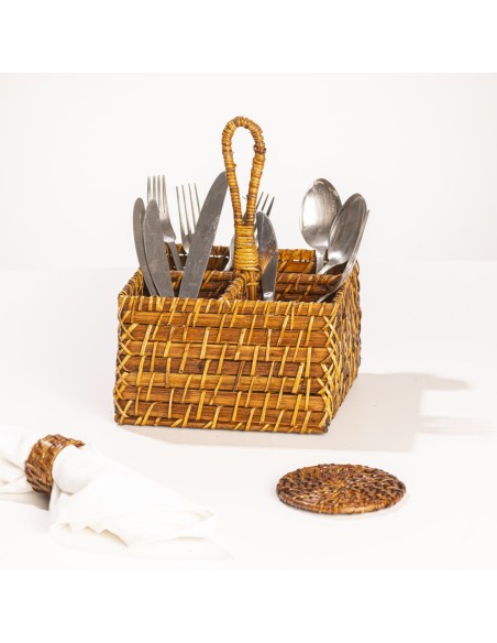 Cubiertero de Rattan cod 1309072