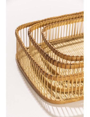 Bandeja de Rattan set x 3 cod 130905