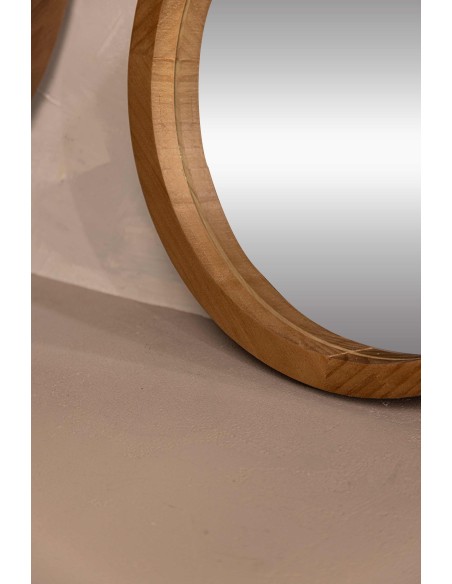 Espejo Madera Lustrada 40 cm cod 224175