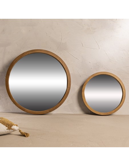 Espejo Madera Lustrada 60 cm cod 224176