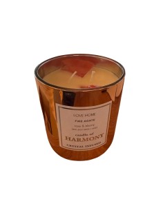 Vela Linea Doble Pabilo - Rosa Ebano cod.351217