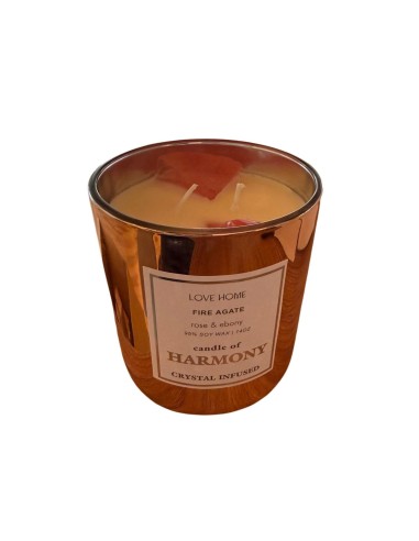 Vela Linea Doble Pabilo - Rosa Ebano cod.351217