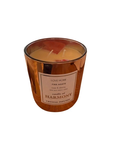 Vela Linea Doble Pabilo - Rosa Ebano cod.351217