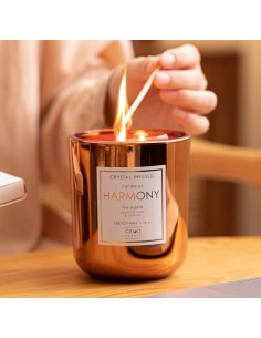 Vela Linea Doble Pabilo - Rosa Ebano cod.351217 2