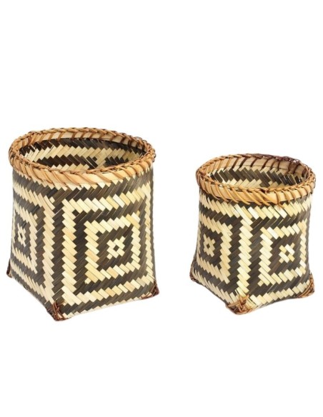 Contenedores Fibra Natural Bamboo Set x 2 cod 190313