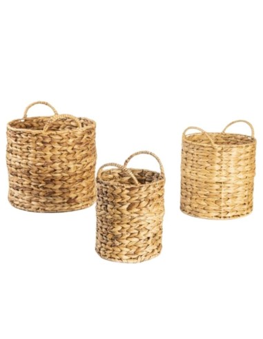 Canasto de Fibra Natural Set x3 cod. 723160