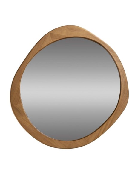 Espejo Forma Organica Madera Lustrada 61cm X 60cmcod 224162