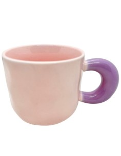 Taza Ceramica diseño ondas - Bicolor cod 265143