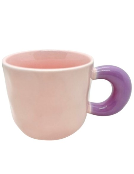 Taza Ceramica diseño ondas - Bicolor cod 265143