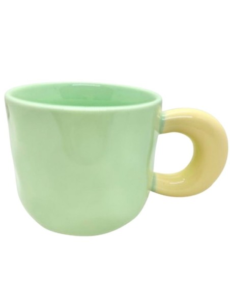 Taza Ceramica diseño ondas - Bicolor cod 265142