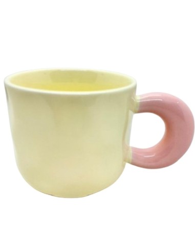 Taza Ceramica diseño ondas - Bicolor cod 265141