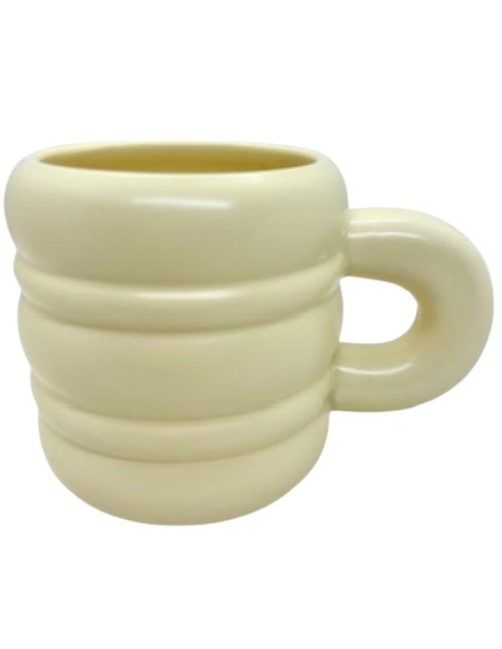 Taza Ceramica - Color Amarillo Pastel cod 265130