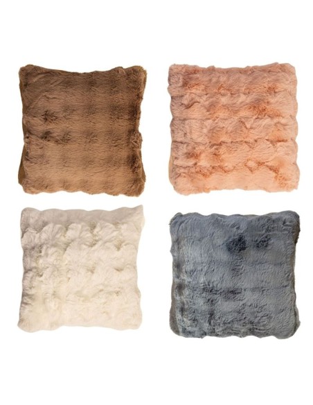 Almohadon Simil Piel con Relleno - 4 Colores