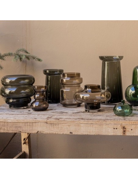 Florero Vidrio Color 21cm x 15cm cod. 144159