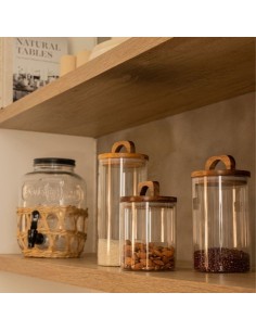 Frasco de Vidrio con Mango de Madera - 1050cc cod B033536 2