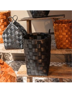 Canastos Madera Laminados Set x3 –Negro– cod. 181062 2