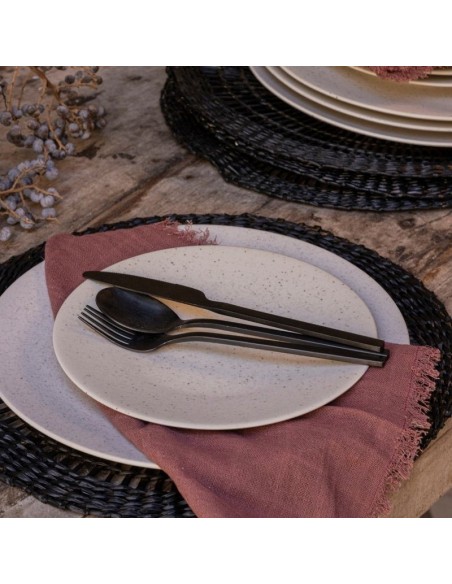 Individual Centro Calado Negro cod.182258