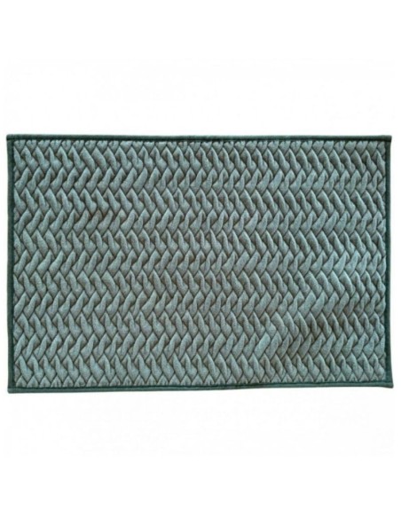 Alfombra Diseño Relieve Trenzado color Verde 40x60 cod.94162