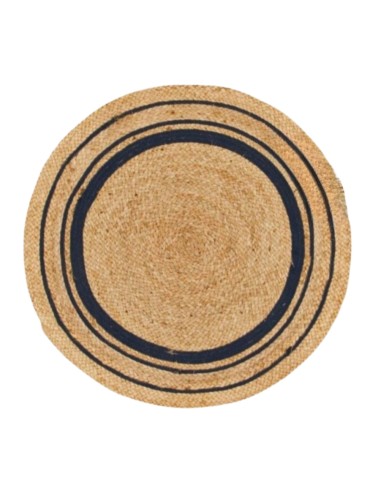 Alfombra de Yute con Franja Negra 100 cm cod 86100