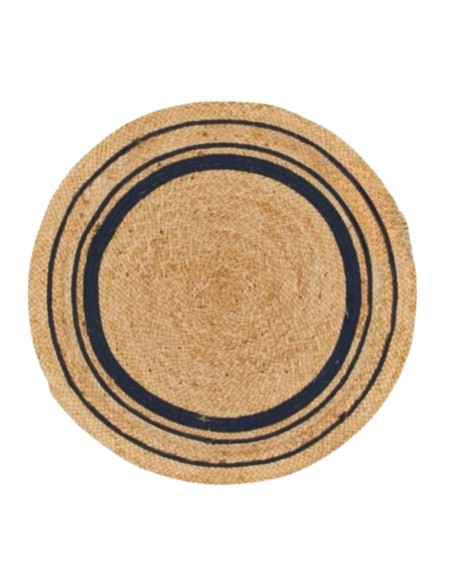 Alfombra de Yute con Franja Negra 100 cm cod 86100