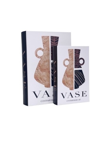 Libro Caja VASE Set x 2 cod. 623124