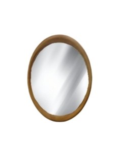 Espejo Ovalado Marco madera natural lustrada 82x112 Cod.003508