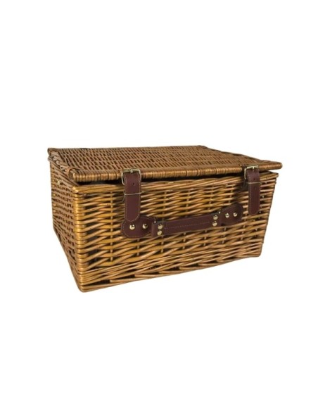 Cesta de picnic de mimbre Roja completa para 4 personas Cod.959599