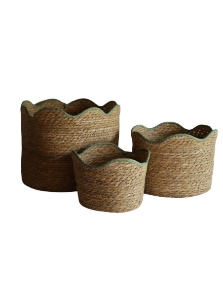 Canasto de Fibra Natural Set x 3 Cod.234076