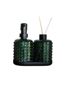 Dispenser para baño de 300 ml en color Verde Oscuro. Cod.051402