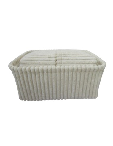 Canastos Textiles Set x 4 Crema. Cod.005122